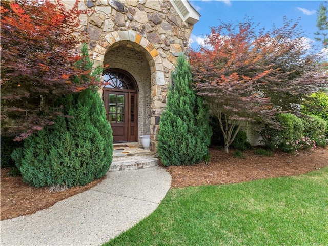 1655 Alex Ave, Auburn, AL 36030 - view of exterior entry with stone siding