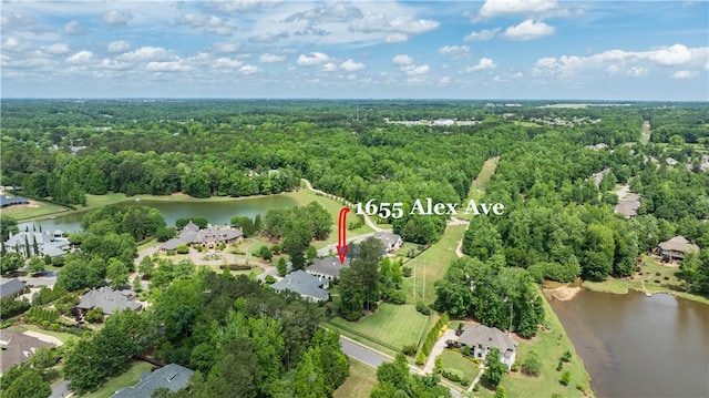 1655 Alex Ave, Auburn, AL 36030 - view of property location with a forest and a nearby body of water
