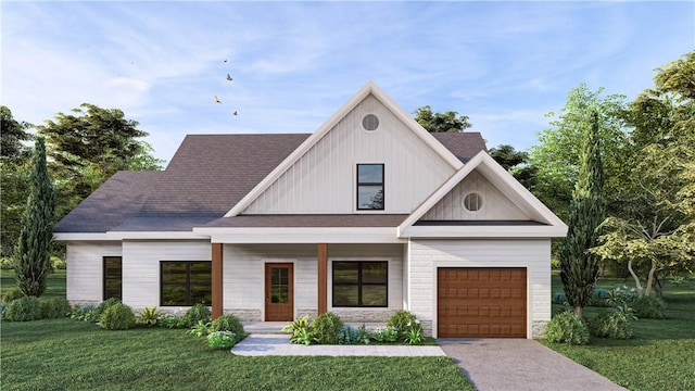1304 Centerport Rd, Dadeville, AL 36853 - view of front of home featuring a front lawn, a porch, driveway, and a shingled roof