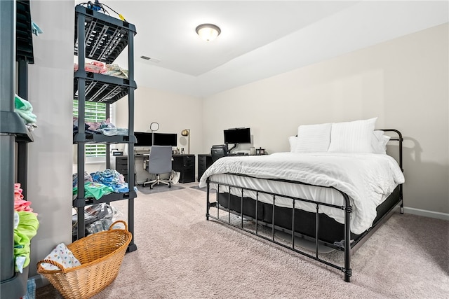 1803 Solamere Ct, Auburn, AL 36832 - bedroom with carpet flooring, an office area, and baseboards