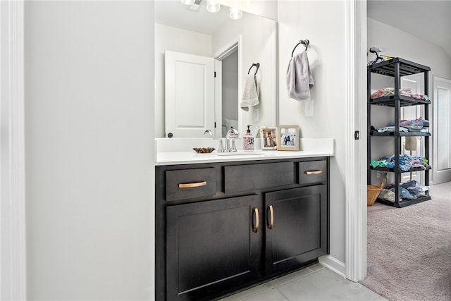 1803 Solamere Ct, Auburn, AL 36832 - bathroom with vanity and tile patterned floors