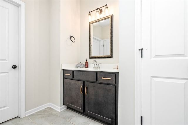 1803 Solamere Ct, Auburn, AL 36832 - bathroom with vanity and baseboards