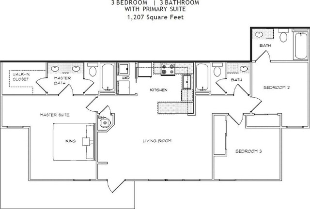 626 Shug Jordan Pkwy Unit 3162, Auburn, AL 36830 - view of layout