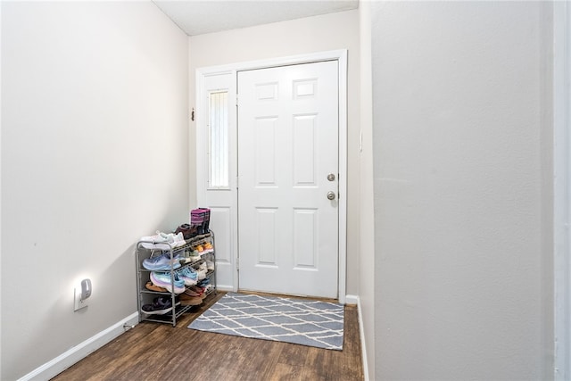 1041 Stonegate Dr Unit C, Auburn, AL 36830 - entrance foyer featuring dark wood-type flooring and baseboards