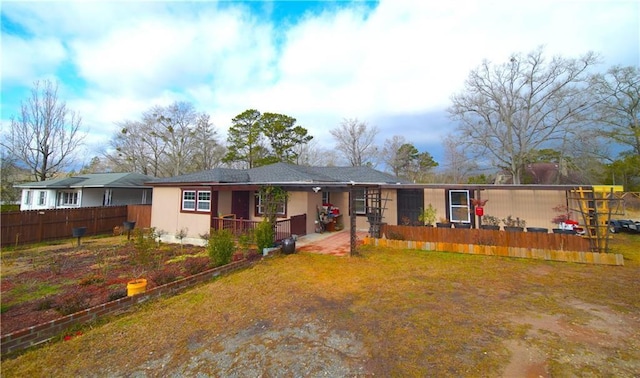 view of rear view of property