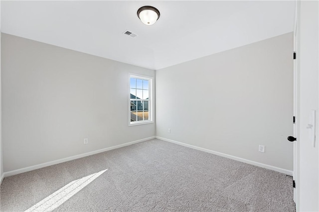 view of carpeted empty room