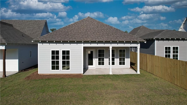 108 Hunters Way, Opelika, AL 36801 - back of house with roof with shingles and a patio