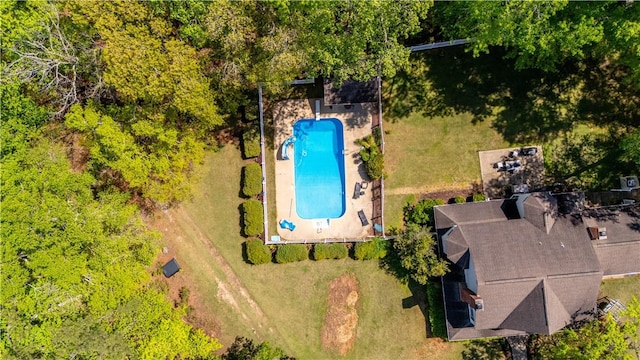 3519 Anderson Rd, Opelika, AL 36801 - aerial view of property and surrounding area with a pool