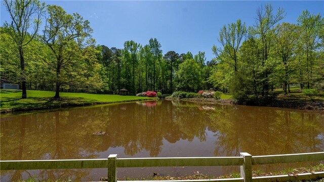 3519 Anderson Rd, Opelika, AL 36801 - water view featuring a heavily wooded area