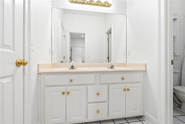 1421 Crossing Way, Auburn, AL 36830 - full bathroom with double vanity and tile patterned flooring