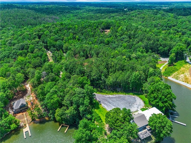 593 Elks Pkwy, Alexander City, AL 35010 - aerial overview of property's location featuring a forest and a large body of water