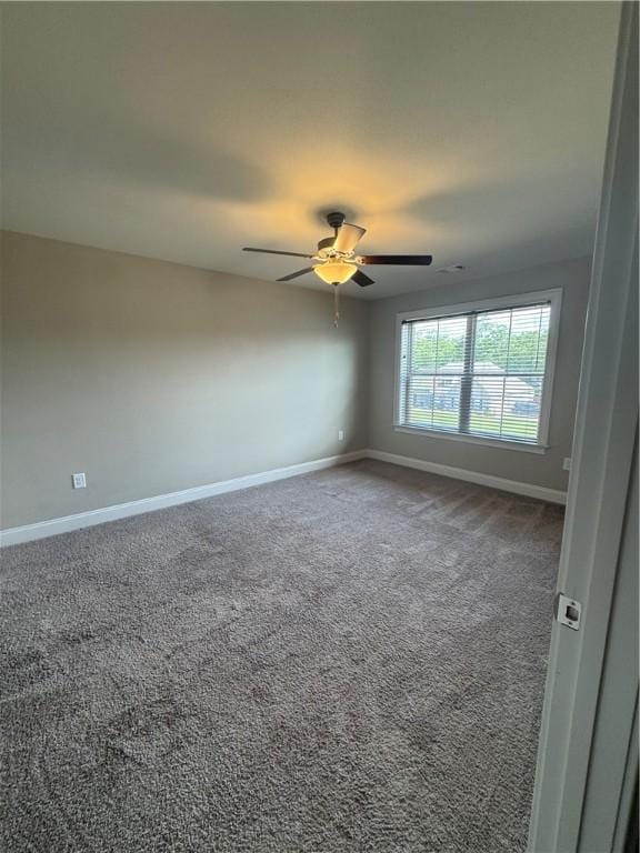 856 Violet Ln, Opelika, AL 36801 - carpeted empty room with baseboards and a ceiling fan