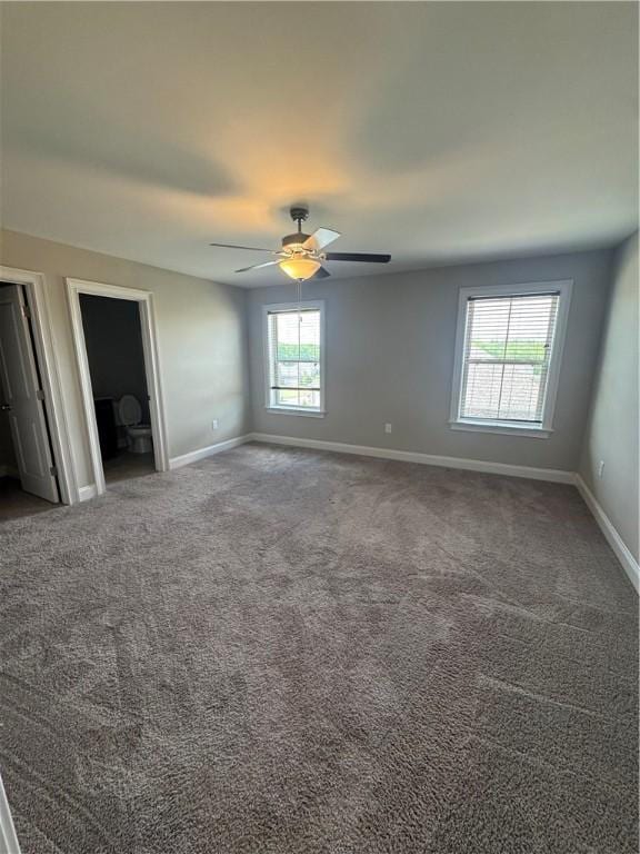 856 Violet Ln, Opelika, AL 36801 - carpeted empty room with baseboards and a ceiling fan
