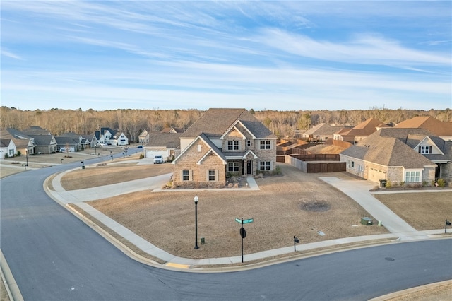 drone / aerial view featuring a residential view