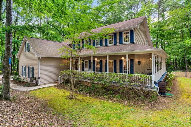 2092 S Evergreen Dr, Auburn, AL 36830 - view of front of property featuring a porch and a shingled roof