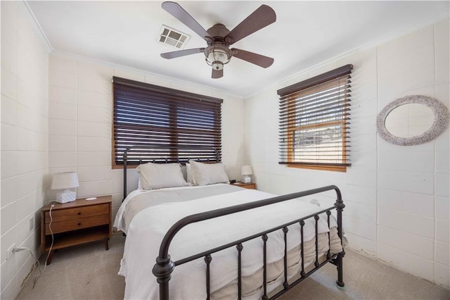 1701 Lee Road 353, Valley, AL 36854 - carpeted bedroom with ornamental molding and a ceiling fan