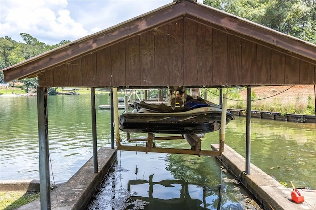 1701 Lee Road 353, Valley, AL 36854 - dock area with boat lift and a water view