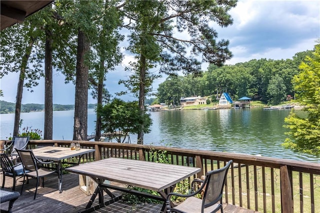 1701 Lee Road 353, Valley, AL 36854 - deck with a water view and outdoor dining area