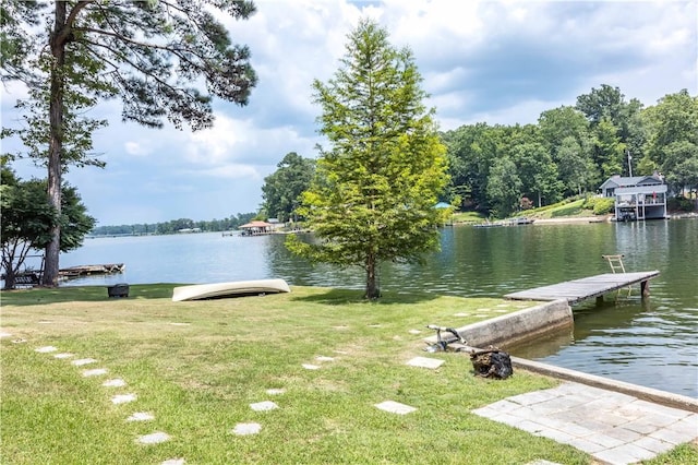 1701 Lee Road 353, Valley, AL 36854 - dock area with a water view and a yard