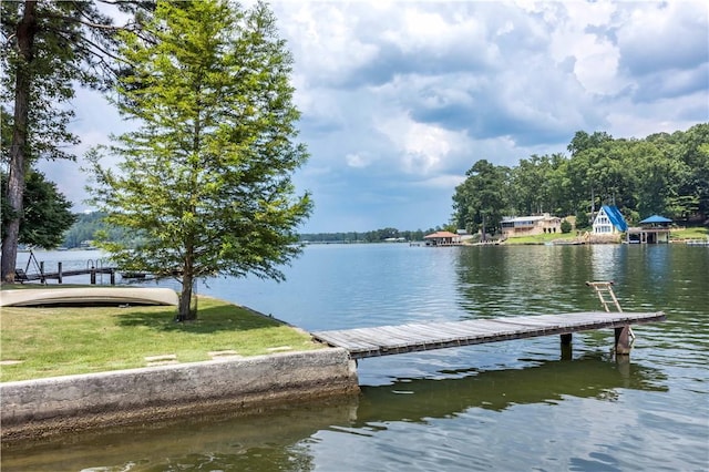 1701 Lee Road 353, Valley, AL 36854 - dock area with a water view and a lawn