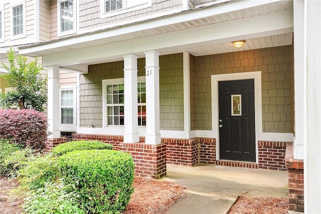 1957 Wire Rd Unit 21, Auburn, AL 36832 - doorway to property with a porch and brick siding