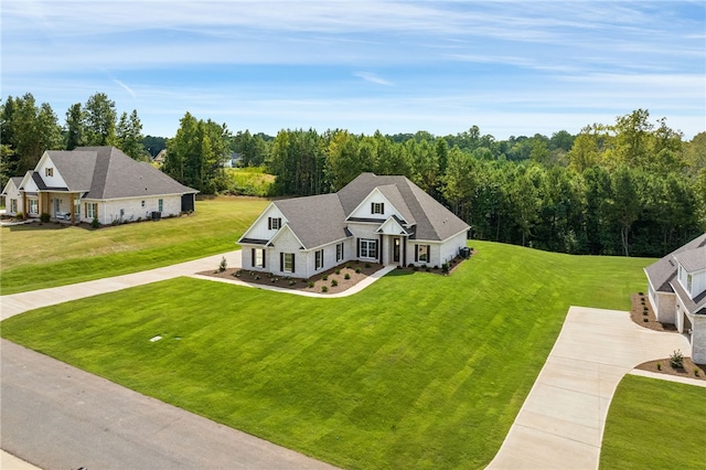 aerial view with a view of trees