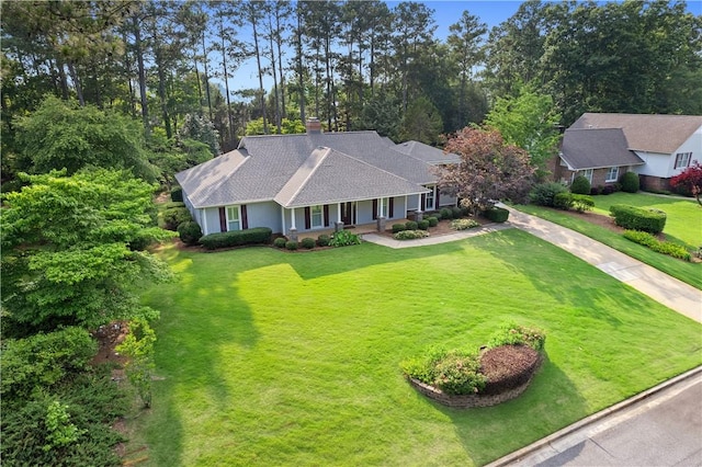 1340 Ferndale Dr, Auburn, AL 36830 - view from above of property with a tree filled landscape