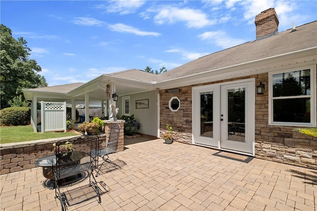 1340 Ferndale Dr, Auburn, AL 36830 - view of patio with french doors