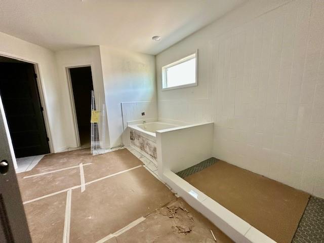 bathroom with a bath