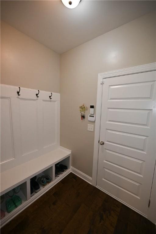 261 Woodward Way, Auburn, AL 36832 - mudroom with dark wood finished floors and baseboards