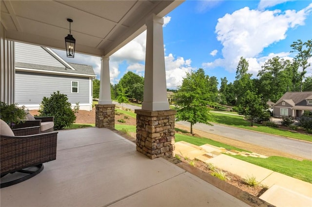 view of patio / terrace featuring a porch