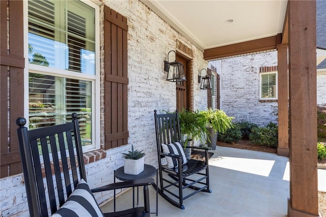 view of patio / terrace with a porch