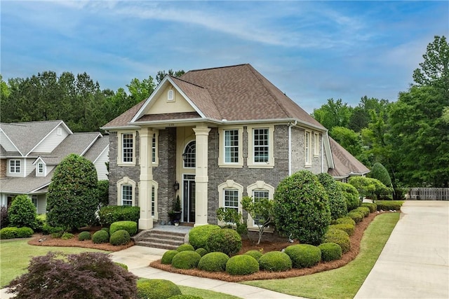 2182 Conservation Dr, Auburn, AL 36879 - view of front of house with stone siding