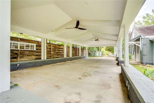 335 Woodfield Dr, Auburn, AL 36830 - view of patio featuring ceiling fan and a carport