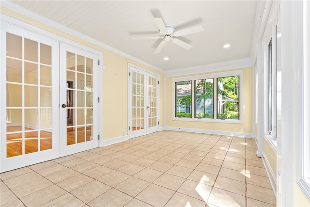 335 Woodfield Dr, Auburn, AL 36830 - unfurnished sunroom featuring french doors