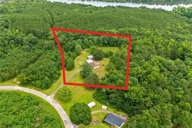 1066 Brown St, Valley, AL 36854 - aerial overview of property's location featuring property boundaries highlighted