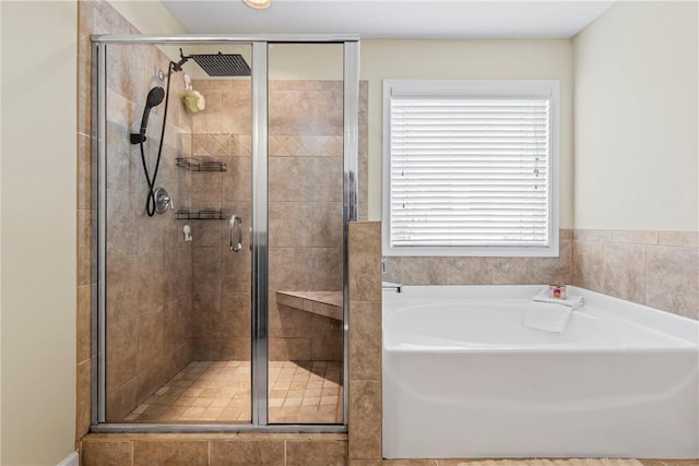 331 Lightness Dr, Auburn, AL 36830 - bathroom featuring a bath and a shower stall