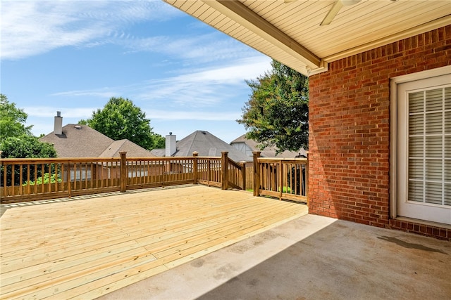 1317 Tulip Ct, Auburn, AL 36830 - wooden deck featuring ceiling fan and a patio area