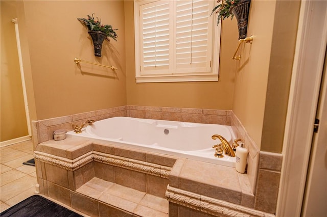 56 Peachwood Dr, Tallassee, AL 36078 - bathroom featuring a bath and tile patterned floors