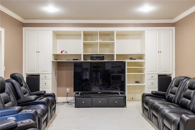 56 Peachwood Dr, Tallassee, AL 36078 - carpeted living room featuring ornamental molding and baseboards