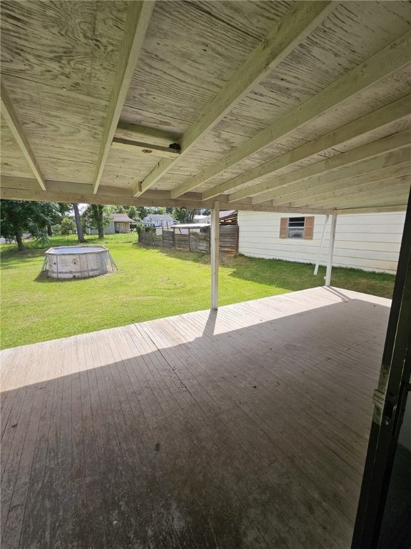 6507 22nd Ave, Valley, AL 36854 - view of patio featuring an outdoor pool and a wooden deck