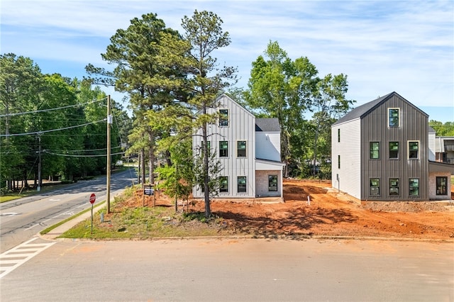 view of front of property with board and batten siding