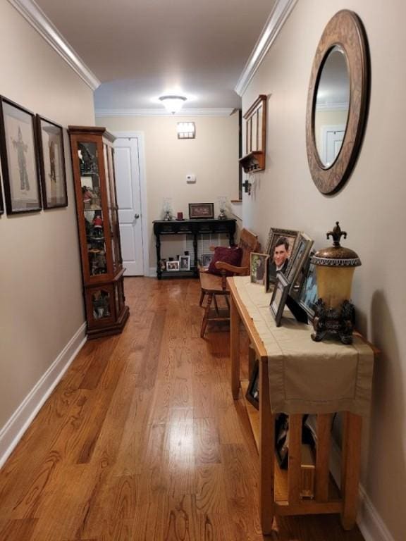212 Melody Ln, Valley, AL 36854 - hall featuring wood finished floors and ornamental molding