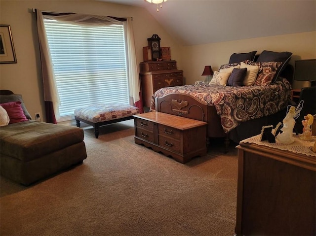 212 Melody Ln, Valley, AL 36854 - bedroom with light carpet and vaulted ceiling