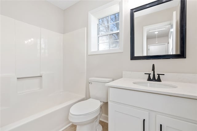 1039 Cornstalk Ln, Auburn, AL 36830 - full bathroom with toilet, vanity, and bathtub / shower combination