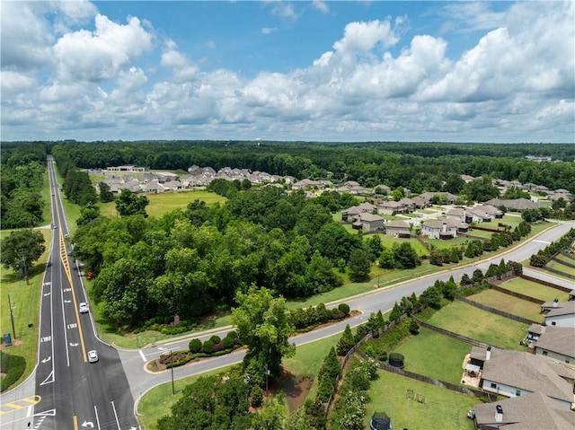 aerial perspective of suburban area