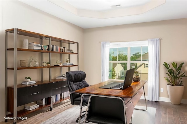 167 Vinci Way, Auburn, AL 36830 - office featuring wood finished floors and a tray ceiling
