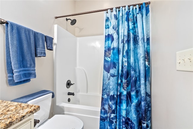 4164 Creekview Ct, Auburn, AL 36832 - full bathroom featuring shower / bathtub combination with curtain and vanity