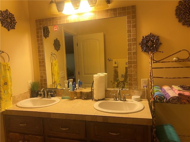 bathroom with vanity