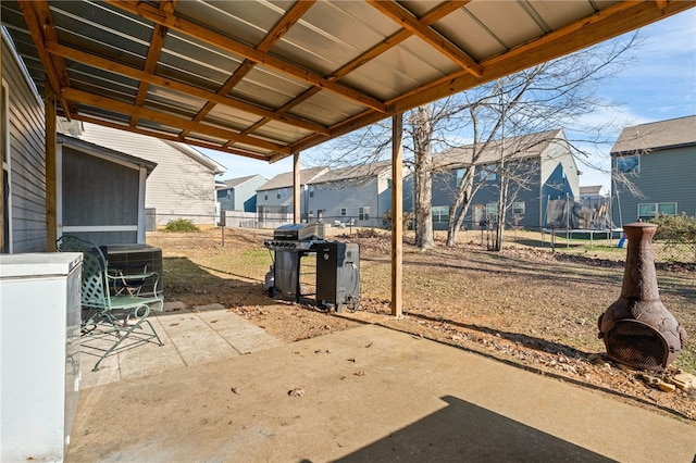 view of patio / terrace with grilling area